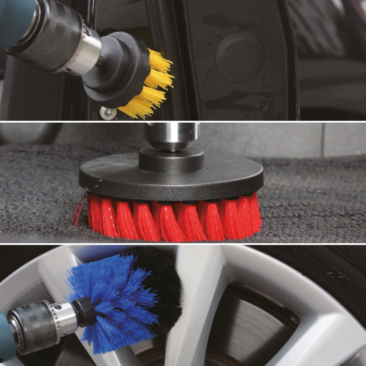 Conjunto de Escovas de Limpeza para Berbequim – 3 Peças