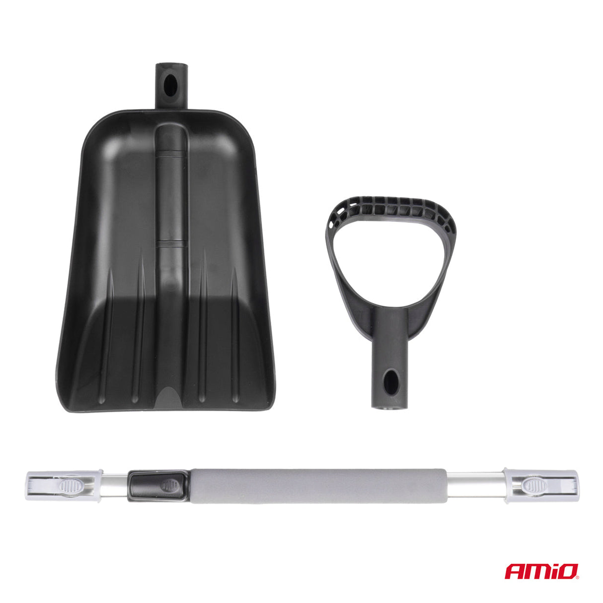 Τηλεσκοπικό Φτυάρι Χιονιού με Αλουμινένια Λαβή (103–131cm)