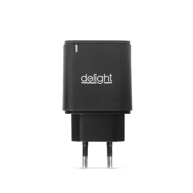 Telefónový nabíjací adaptér USB-A + USB-C s rýchlym nabíjaním PD20W