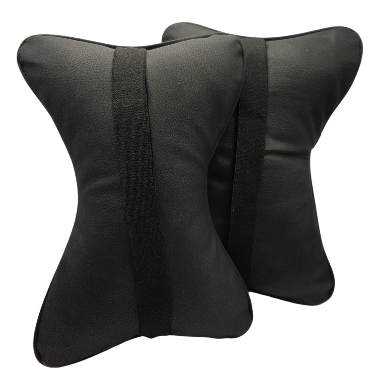 Set 2 perne pentru gât auto, bej-negru, ergonomice