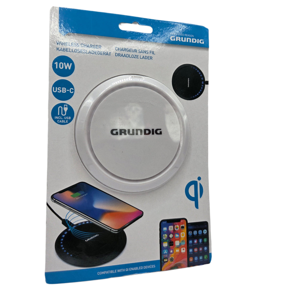Cargador inalámbrico 2A para smartphones Grundig
