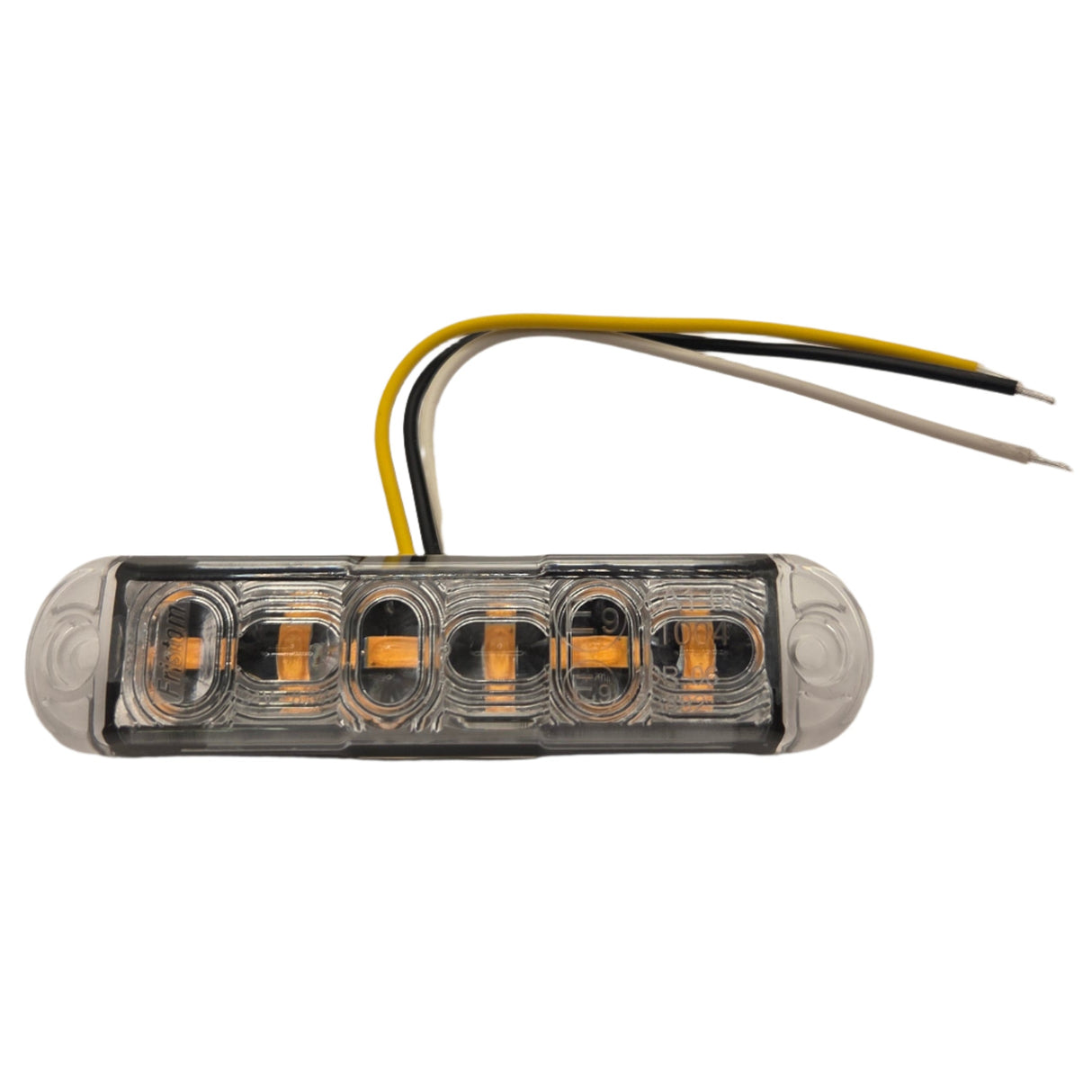 Luz de advertencia LED ámbar 6 LEDs con 4 modos de destello