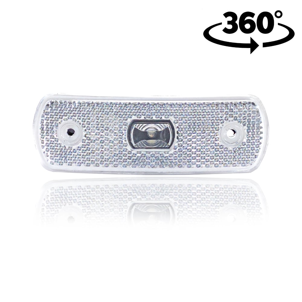 LED obrysové světlo, zaoblené, bílé