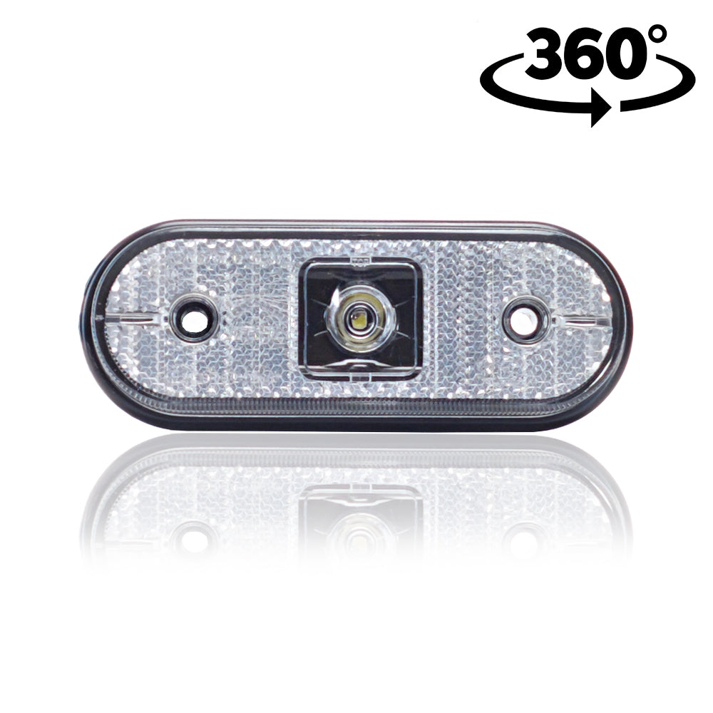 LED Λάμπα Θέσης Aspöck Unipoint με Λευκό Καλώδιο