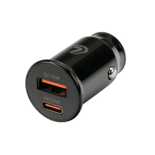 Auto punjač s dva USB priključka (USB-A & USB-C) 20W