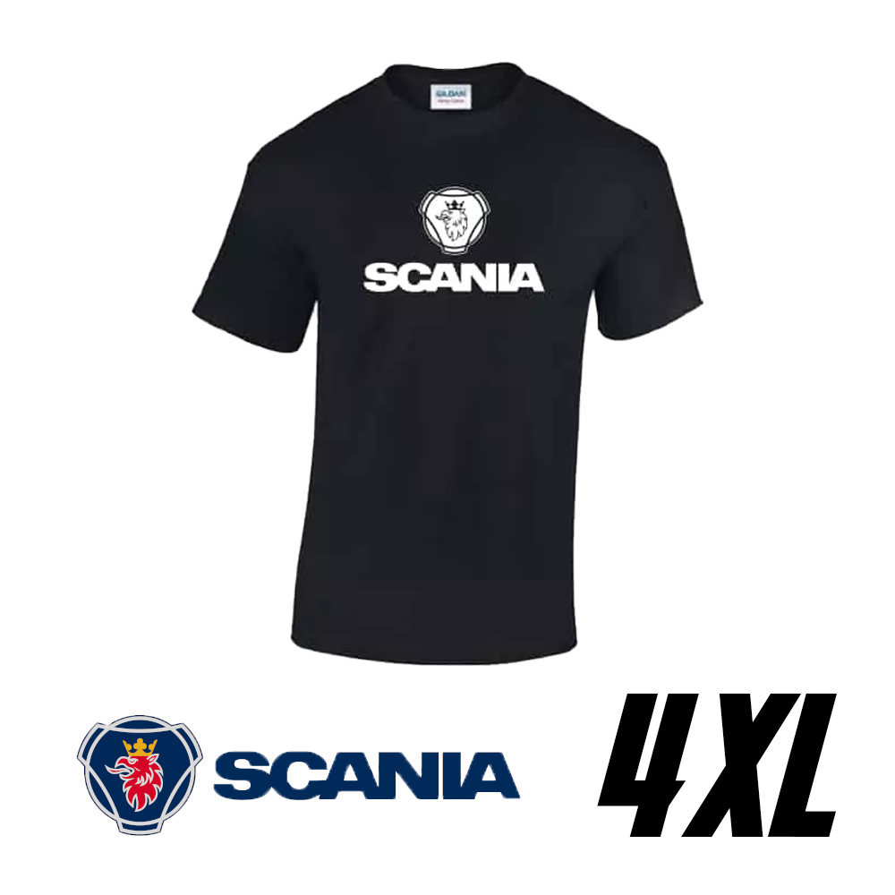 Camiseta Scania 100% algodón – Negra