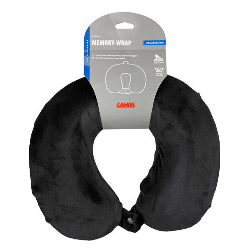 Cuscino Cervicale Memory Foam Nero Lampa