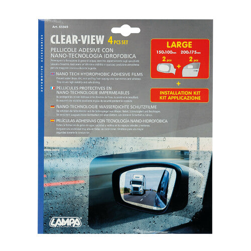 Komplet vodoodbojnih folij za ogledala in stekla – nano tehnologija