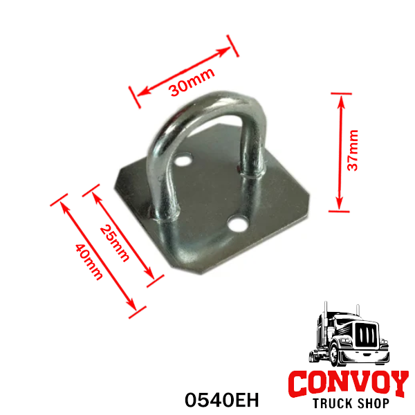 Argola de Fixação Semi-Circular para Lona – Aço Galvanizado