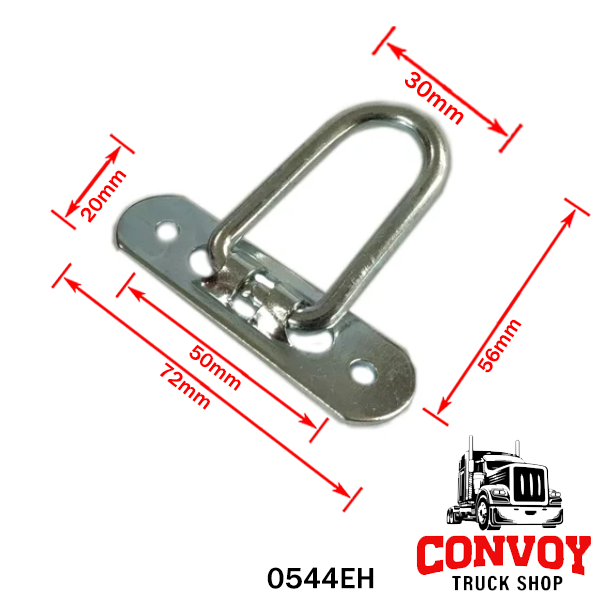 Stehender Klappbügel für Planenbefestigung – verzinkter Stahl, verschiedene Höhen