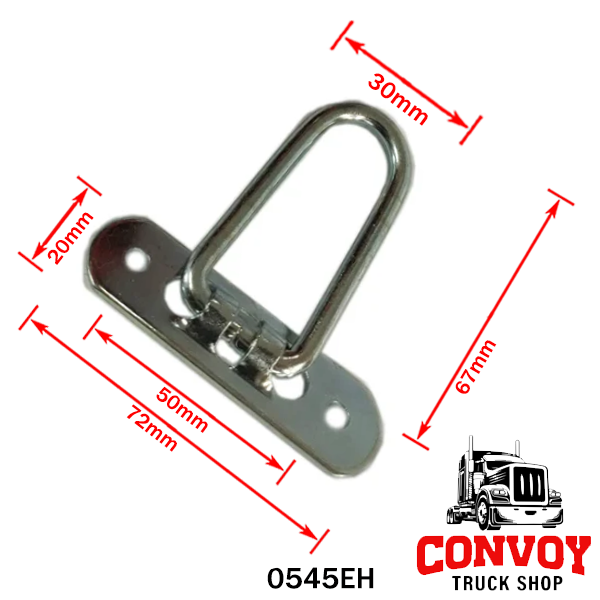 Stehender Klappbügel für Planenbefestigung – verzinkter Stahl, verschiedene Höhen