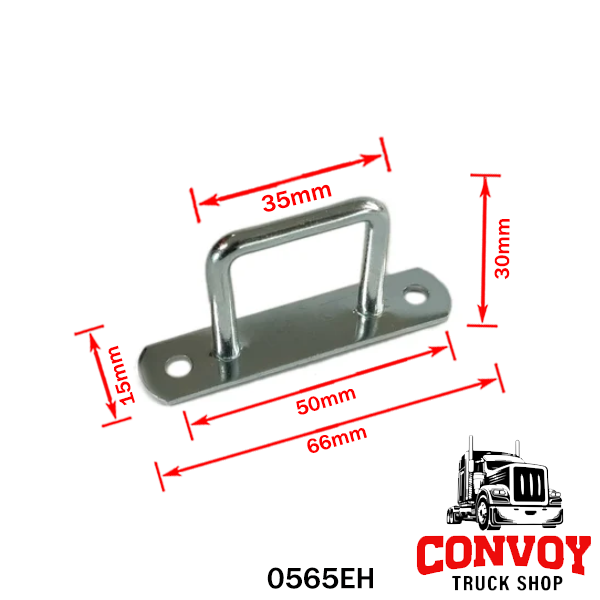 Rechteckige Planenöse aus verzinktem Stahl – verschiedene Größen