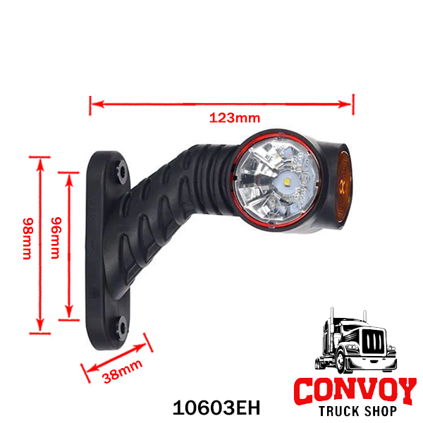 LED gumijasta pozicijska luč s kolenskim nosilcem Superpoint 3