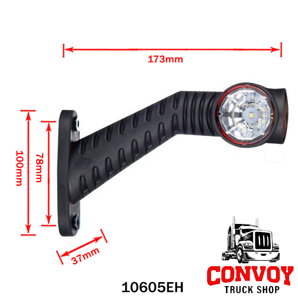 LED gumijasta pozicijska svetilka s kolenom Superpoint 3