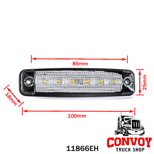 Luce di posizione LED compatta con cavo 12/24V Fristom