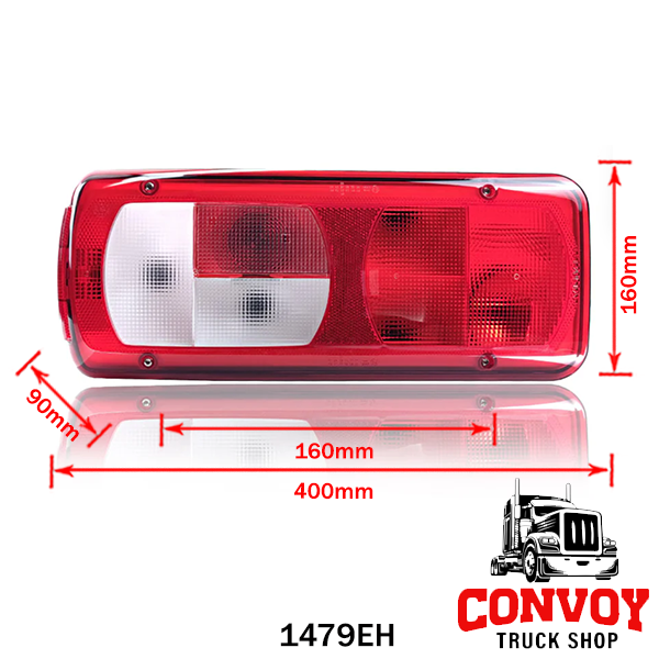 Stražnje svjetlo za DAF XF LC8 s bočnim priključkom – Vignal (lijeva strana, s osvjetljenjem tablice)