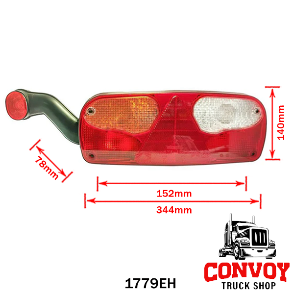 Piloto trasero Aspöck para remolque Fliegl
