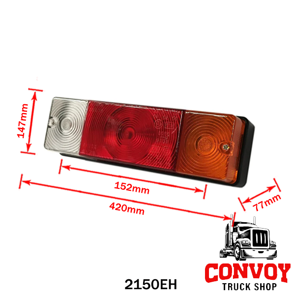 Lampă spate universală, 3 camere, fără prismă