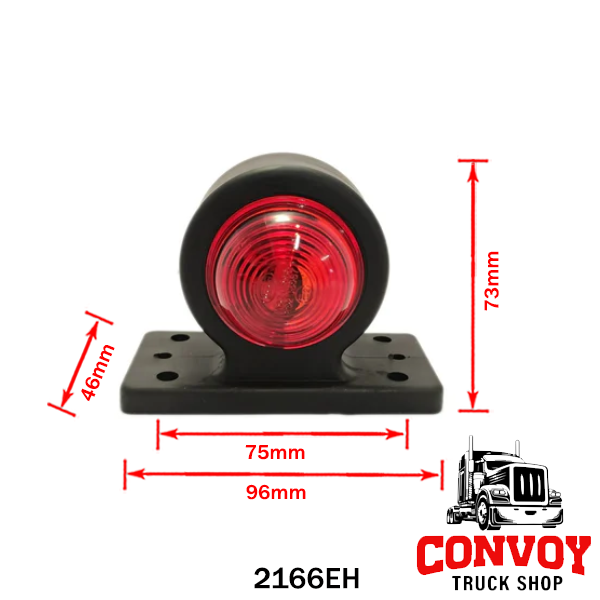 Omega-Positionsleuchte aus Gummi, Glühlampe, 12/24V