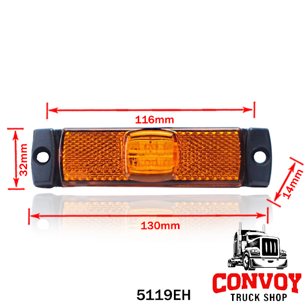 Feu de position LED central avec support latéral