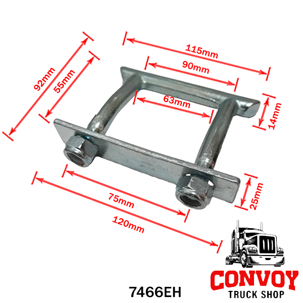 Zapuštěné kotvící oko do rámového profilu 125x107 (2000 daN)