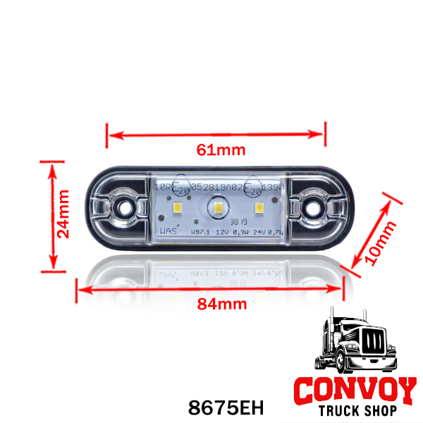 Kompakt LED pozicijska svjetla 12/24V – žuta