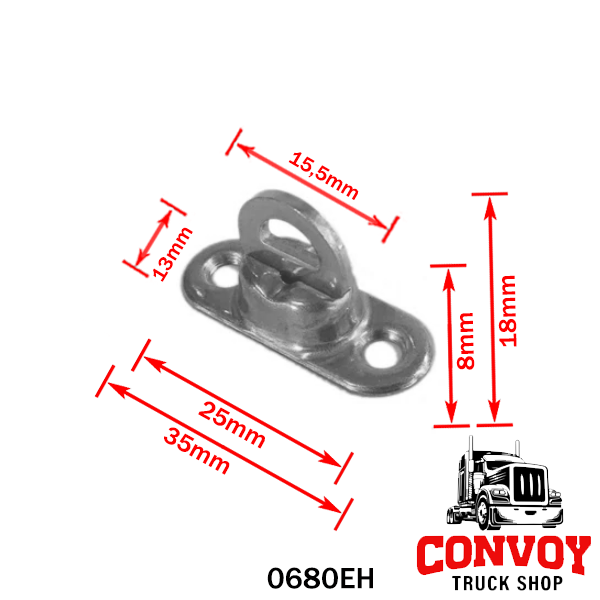 Drehbarer Planenhaken für Planen und Seitenwände – in drei Größen