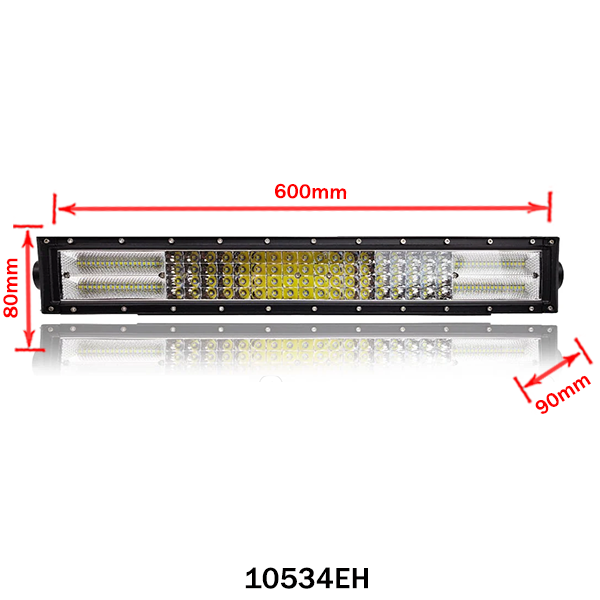 LED Arbeitsleuchte 432W – Vierreihig, Kombiniertes Licht, 12/24V