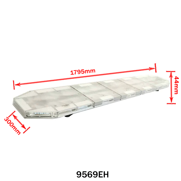 Проблясващ LED светлинен бар с жълта светлина и контролер – 162W или 180W