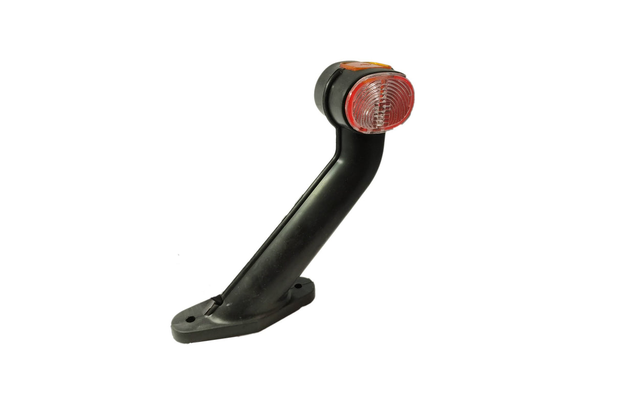 Feu de position latéral LED Aspöck Superpoint 2 à bras coudé en caoutchouc