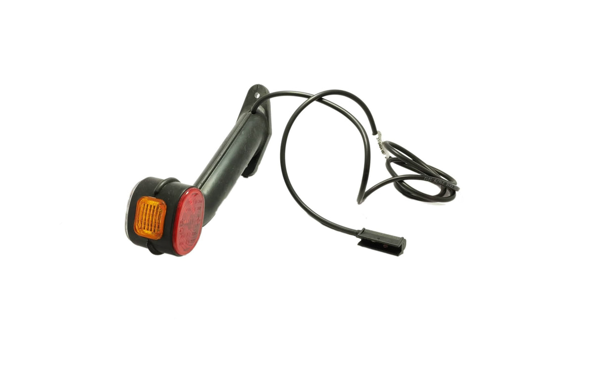 Feu de position latéral LED Aspöck Superpoint 2 à bras coudé en caoutchouc