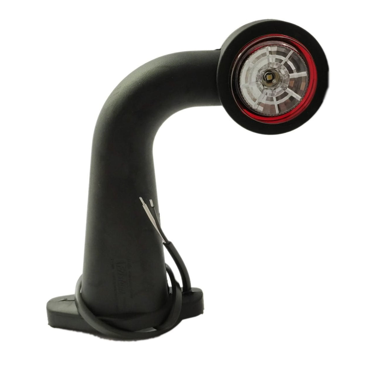 Große LED-Gummi-Positionsleuchte mit Mikroprismen und Winkelarm