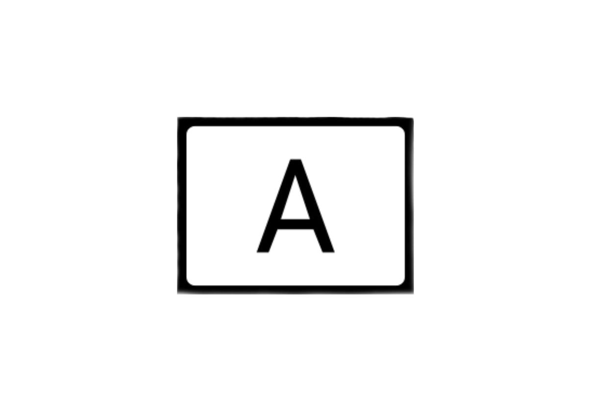 Targa riflettente "A" per veicoli per la raccolta rifiuti 300 x 400 mm