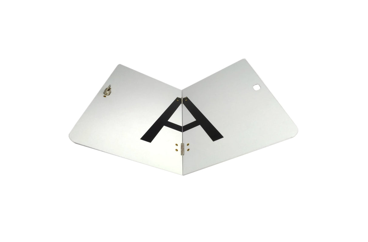 Targa riflettente "A" per veicoli per la raccolta rifiuti 300 x 400 mm