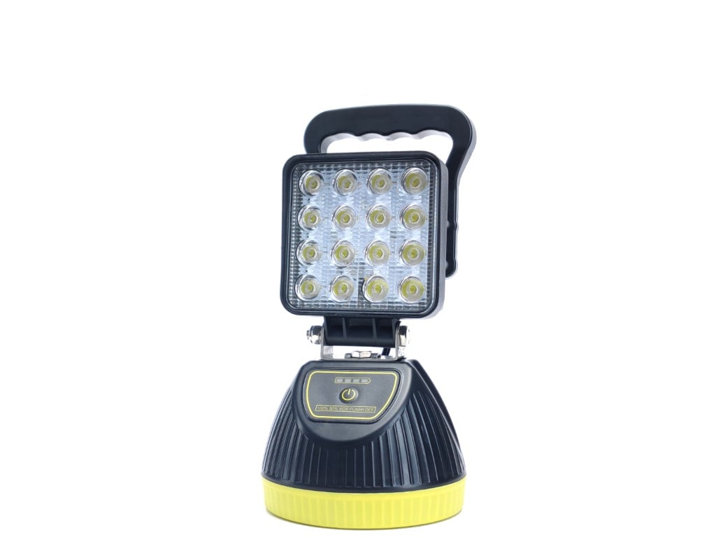 LED Arbeitsleuchte mit Magnetfuß, wiederaufladbar – 15W oder 48W, 12/24V