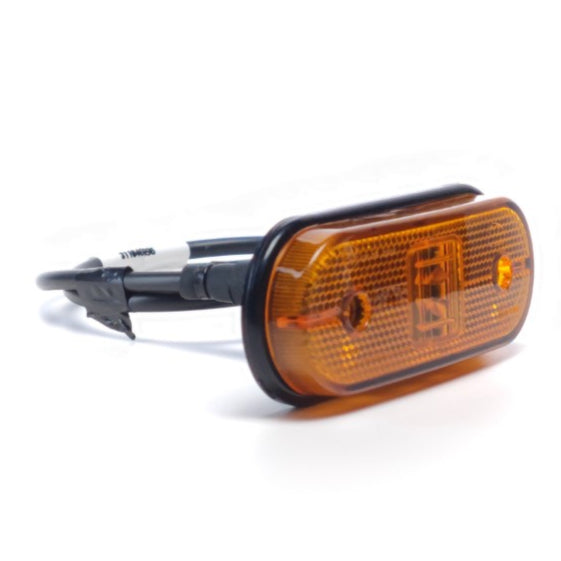 LED Πλαϊνή Λάμπα Θέσης Unipoint Κίτρινη με Καλώδιο 0,5m Aspöck