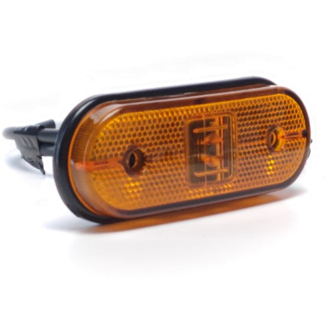 LED Πλαϊνή Λάμπα Θέσης Unipoint Κίτρινη με Καλώδιο 0,5m Aspöck