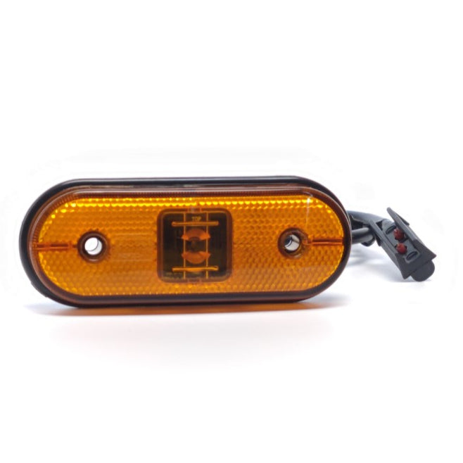 LED Πλαϊνή Λάμπα Θέσης Unipoint Κίτρινη με Καλώδιο 0,5m Aspöck