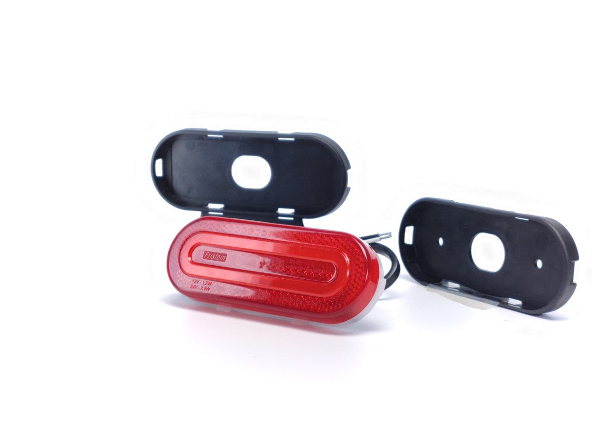 LED позиционна лампа с овална прозрачна форма, 12-36V