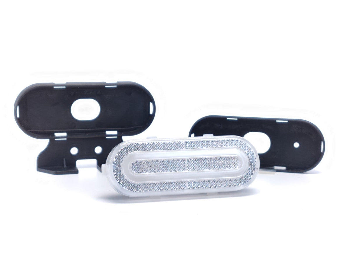 LED позиционна лампа с овална прозрачна форма, 12-36V