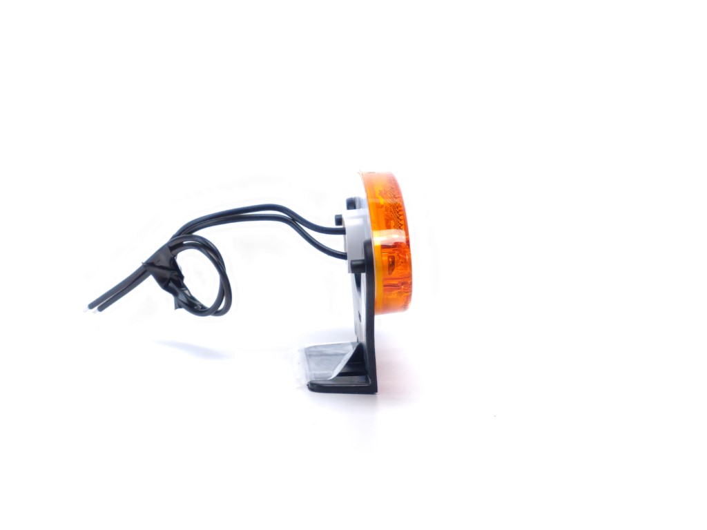 LED ovalna pozicijska luč z rumenim steklom in nosilcem