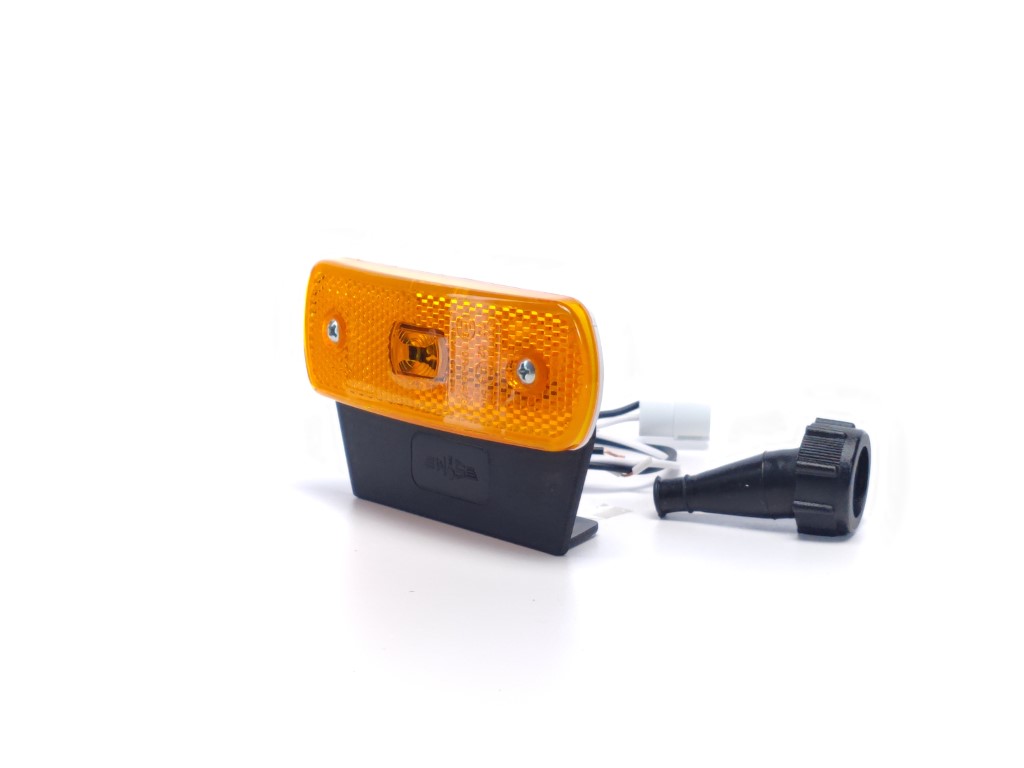 Feu de position LED ambre avec support arrondi
