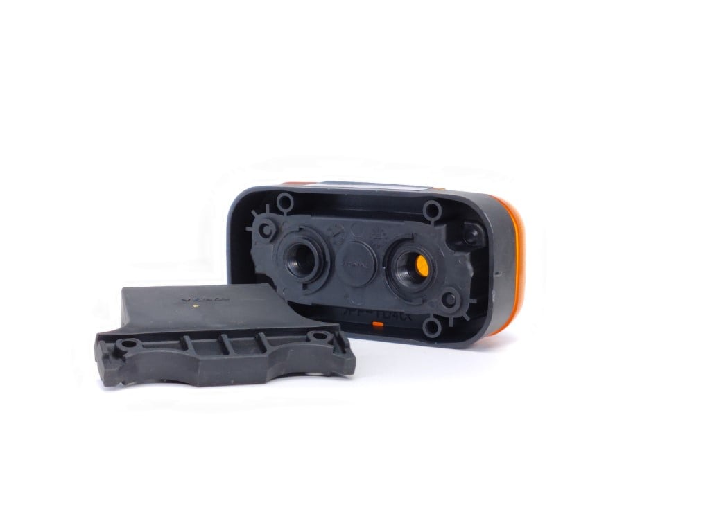 Boční poziční lampa s prizmatickým sklem Vignal – velká, žlutá