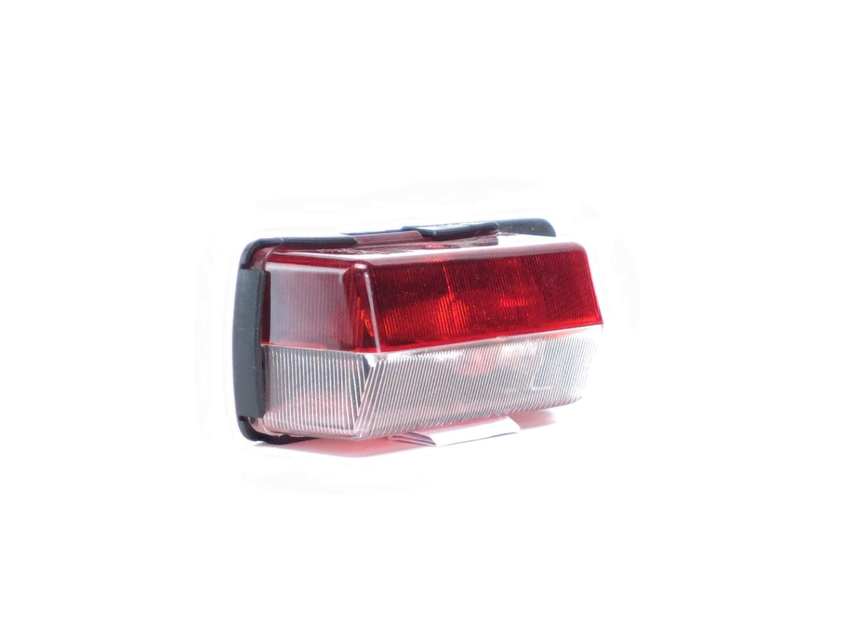 Poziční lampa červeno-bílá s jednoduchou montážní základnou