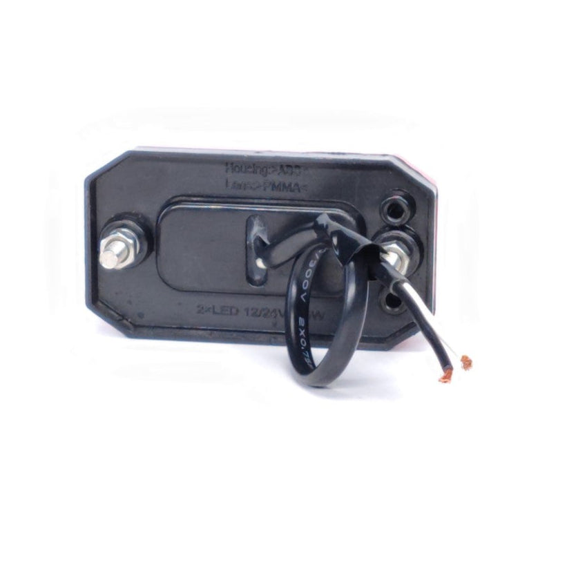 Luce di posizione LED rettangolare 2 LED 12/24V