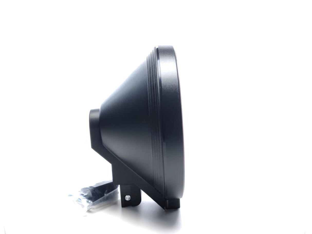 Kruhový diaľkový reflektor s bielou šošovkou a obrysovým svetlom, 223 mm