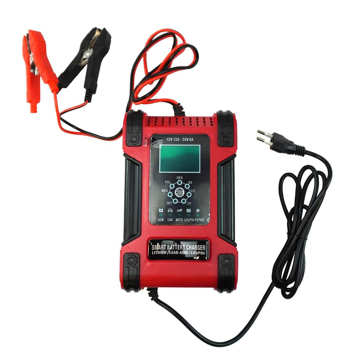 Έξυπνος Φορτιστής Μπαταρίας 12/24V 12A
