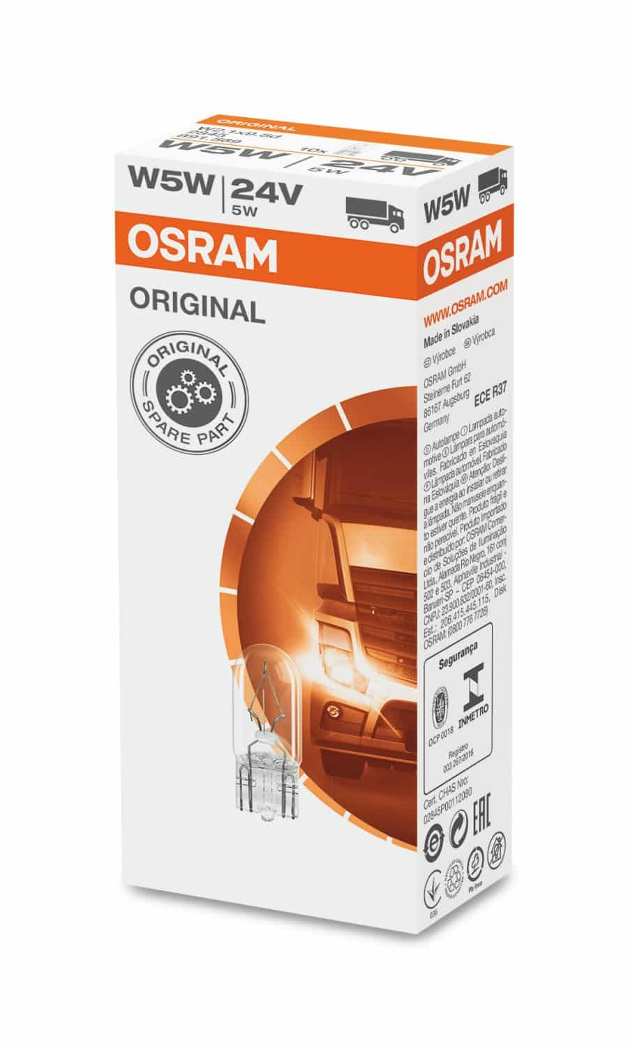 Osram T10 W5W Glaslampe – Verschiedene Varianten für 12V und 24V