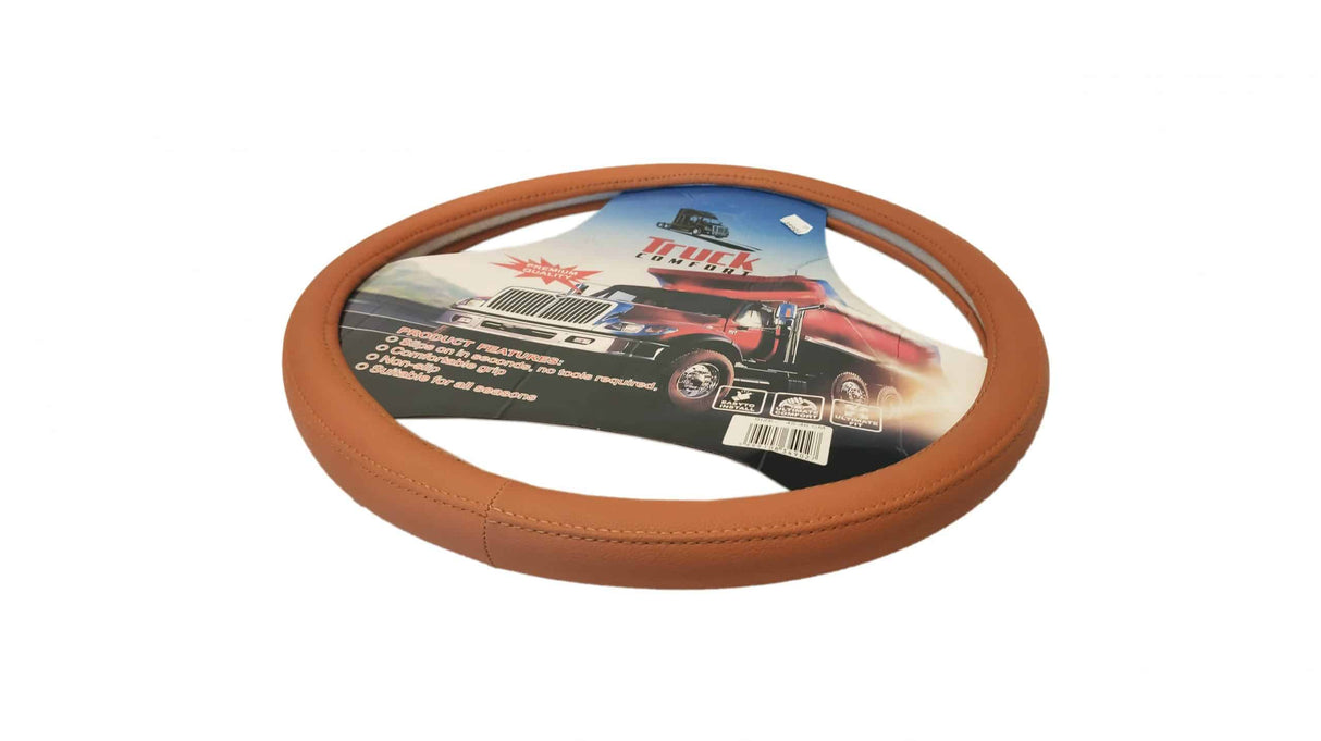 Housse de volant aspect cuir pour poids lourds
