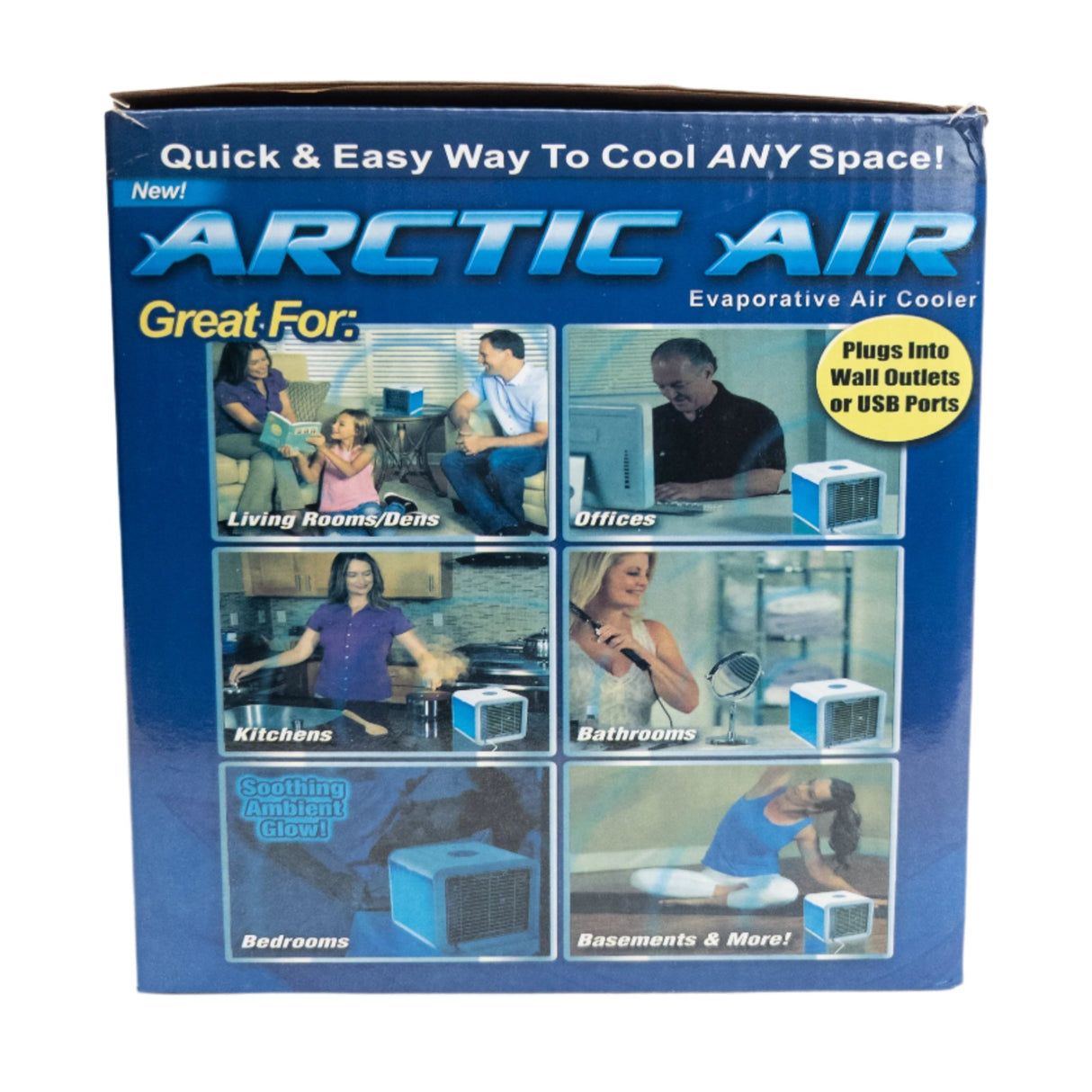 Mini climatiseur portable avec éclairage LED d’ambiance